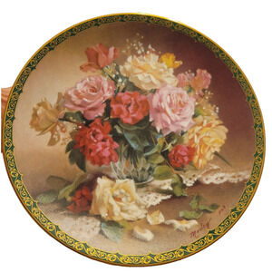 Collectible Plate Bradford Victorian Beauty Vieonne Morley w/ COA & Box #3903A